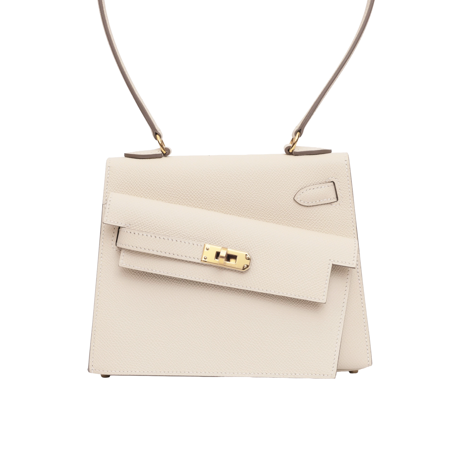 Hermès Kelly 20 en Desordre Craie (10)Epsom GHW  G(2026)