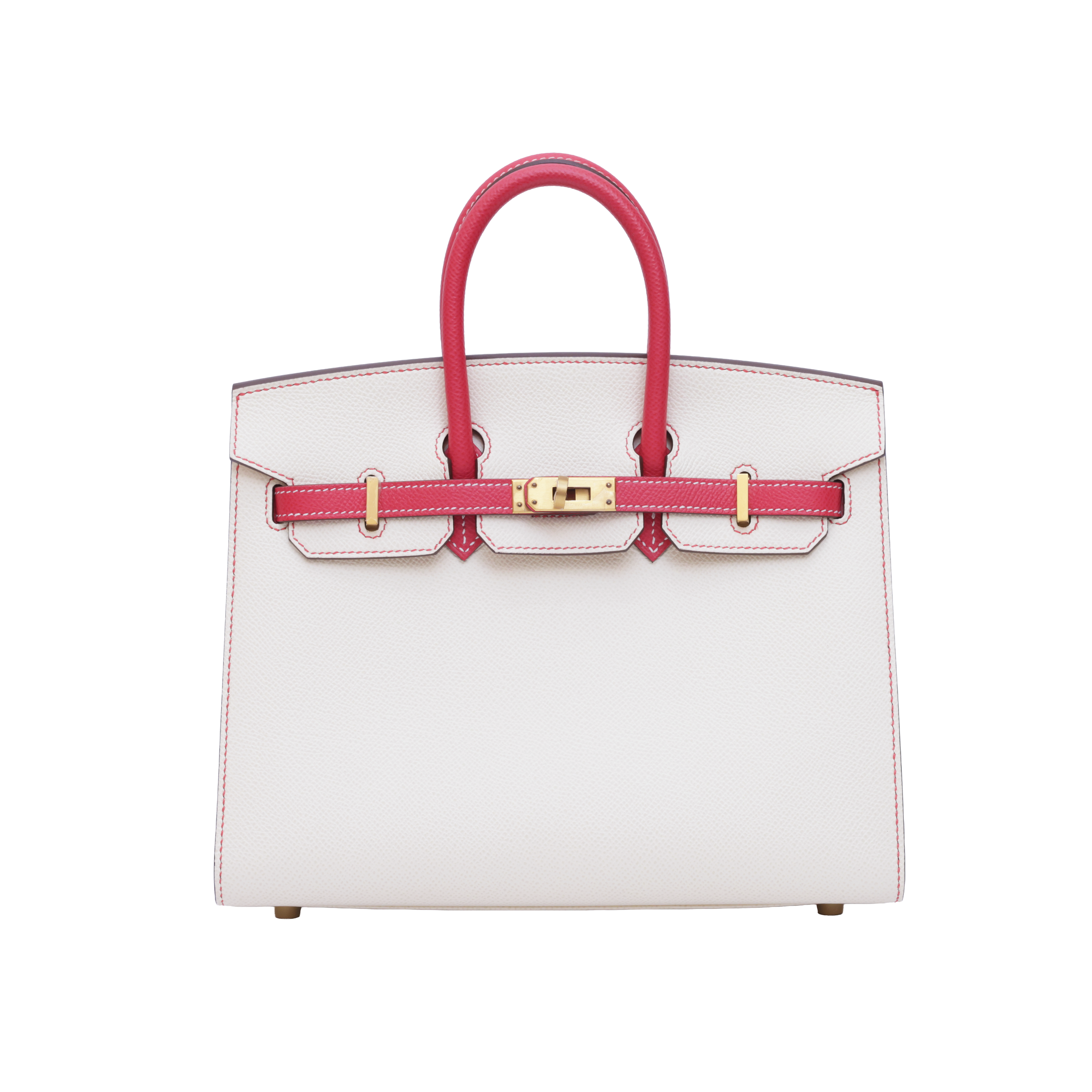 Hermès Birkin25 Craie(10)/Rose Azalee(8W) Epsom BGHW Z (2021)