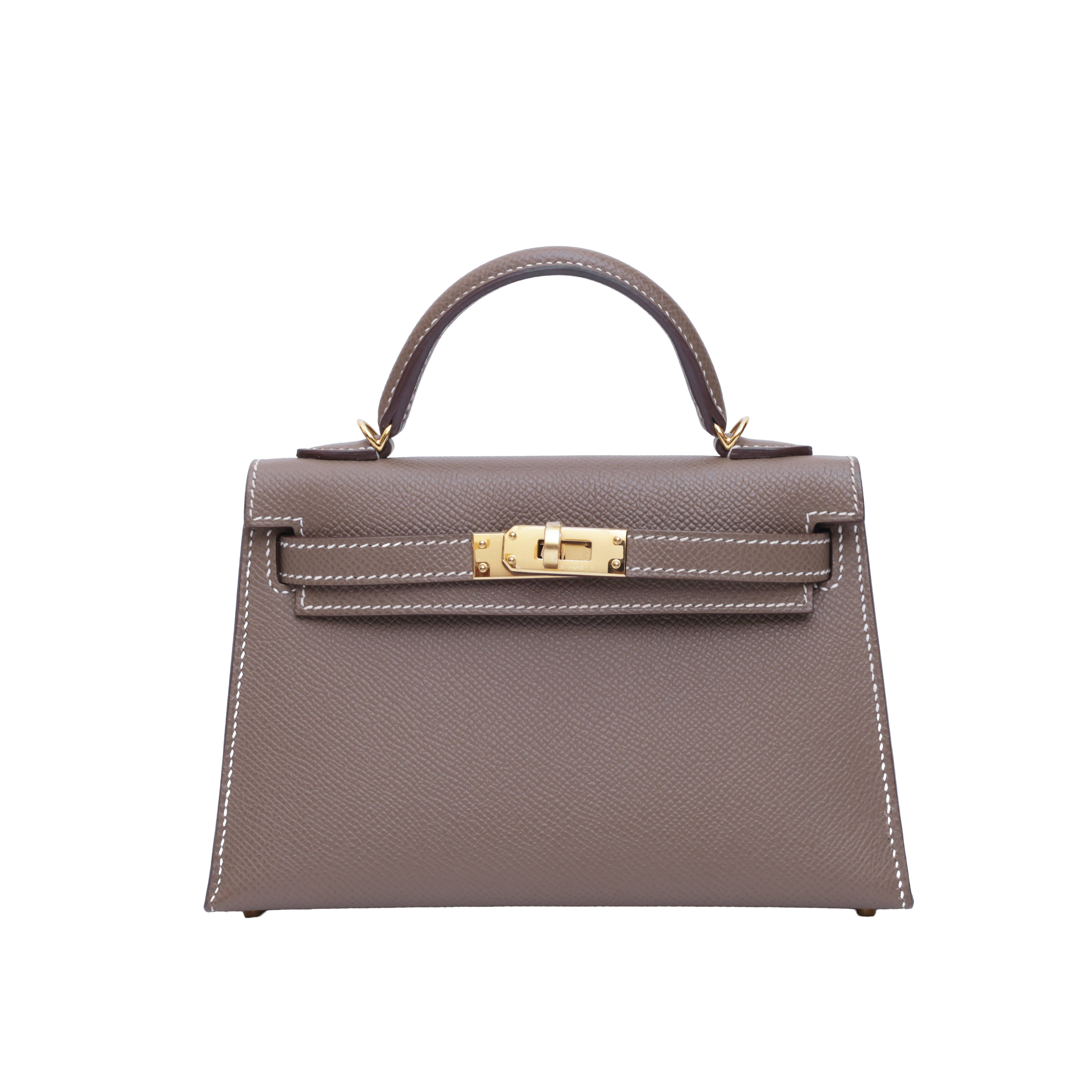 Hermès Mini Kelly Etoupe (18)Epsom GHW  W (2024)